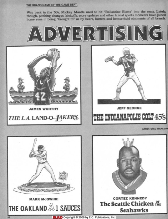 MAD Advertising Dream Teams (1994)