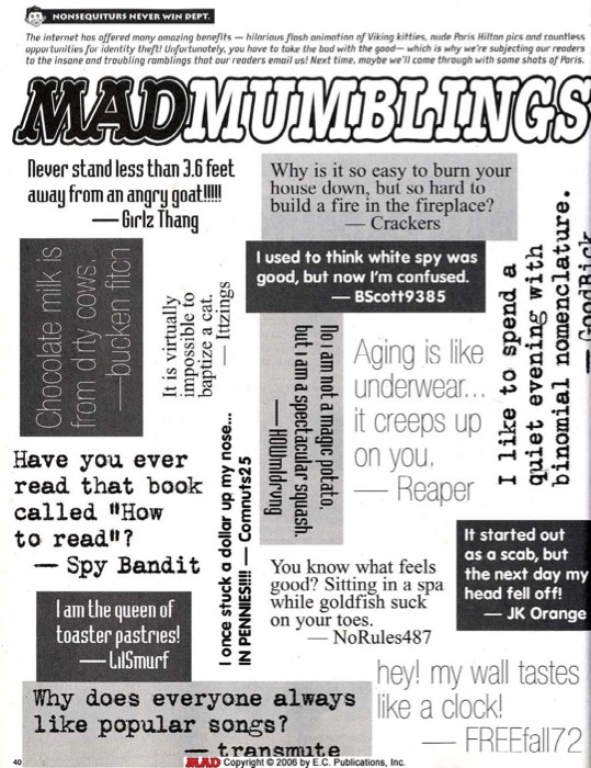 MAD Mumblings (2005) 01