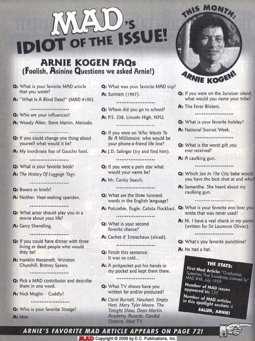 MAD's Idiot of Issue (2000) 06