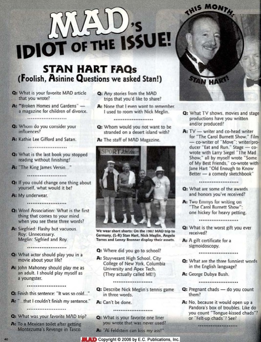 MAD's Idiot of Issue (2001) 08
