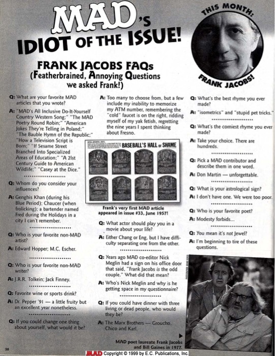 MAD's Idiot of Issue (2001) 10