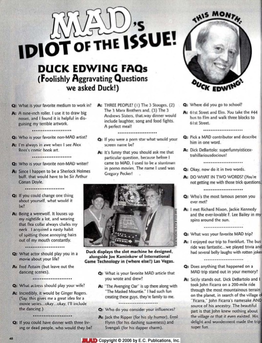 MAD's Idiot of Issue (2003) 20