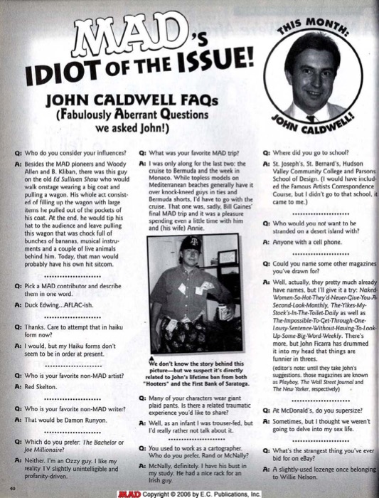 MAD's Idiot of Issue (2003) 21