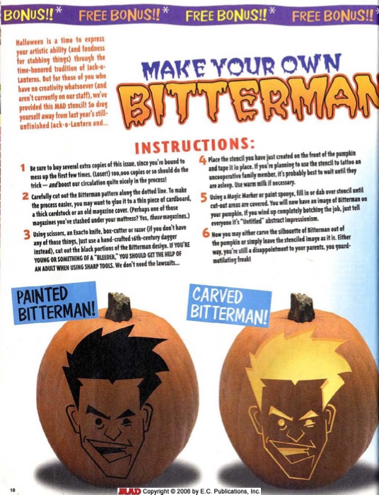 Make Your Own Bitterman-O-Lantern (2005)