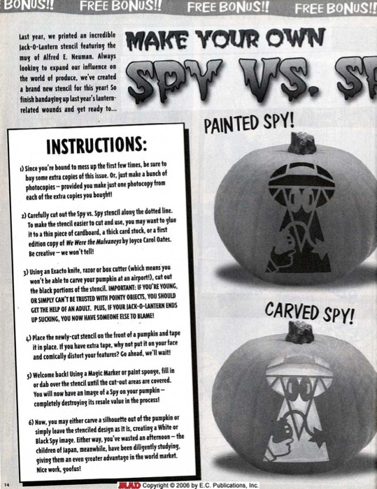 Make your Own Spy vs Spy-O-Lantern (2002)