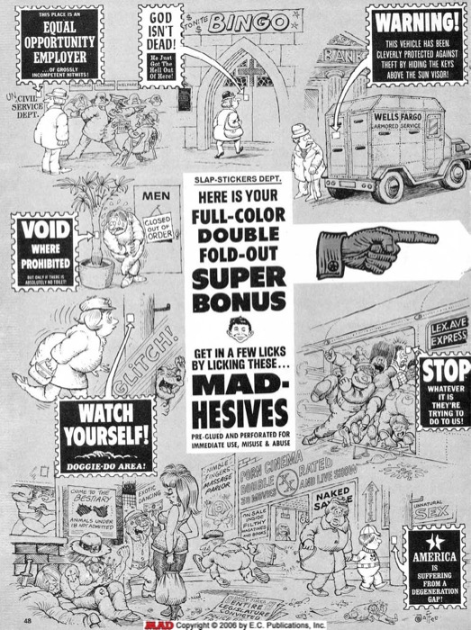 MAD Hesives Stickers (1975)