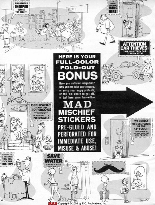 MAD Mischief Stickers (1966)