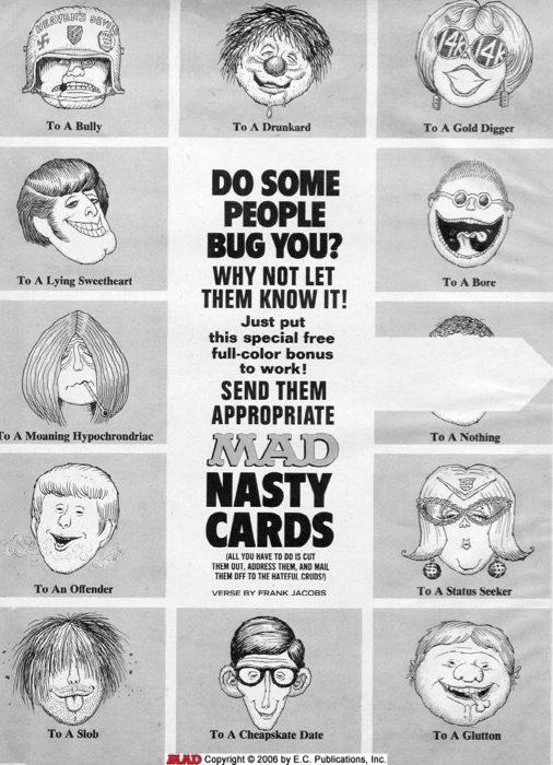 MAD Nasty Cards (1969)