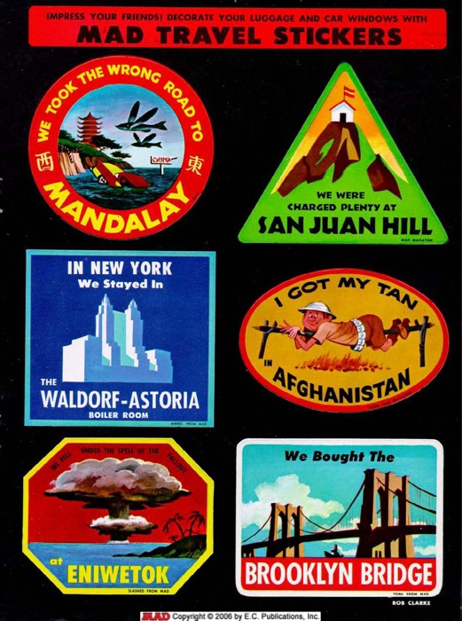 MAD Travel Stickers (1958)