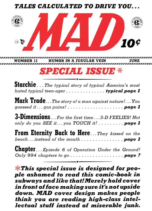 MAD Magazine 012 (1954) Mad Comics
