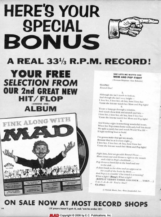 a MAD Record Scan (1963) + Flyer