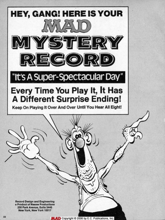 a MAD Record Scan (1980) + Flyer