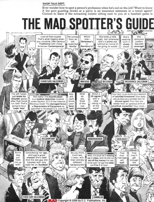 MAD Spotter's Guide to Professional Types (1974) 