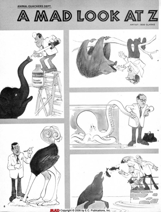 a MAD Look at Zoo Veterinarians (1974) Mini Strip