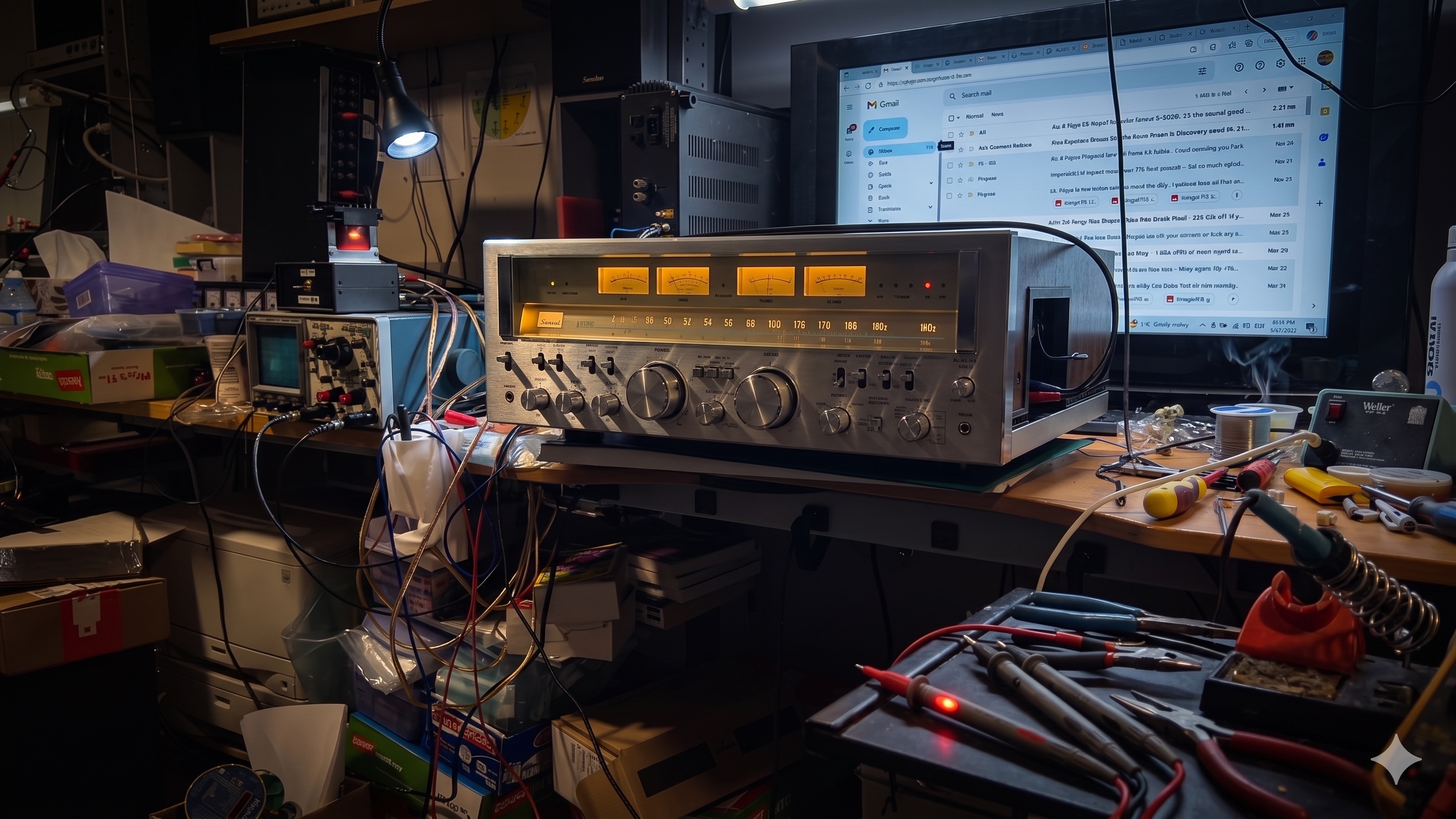 Sansui G-8000 on Joe's workbench