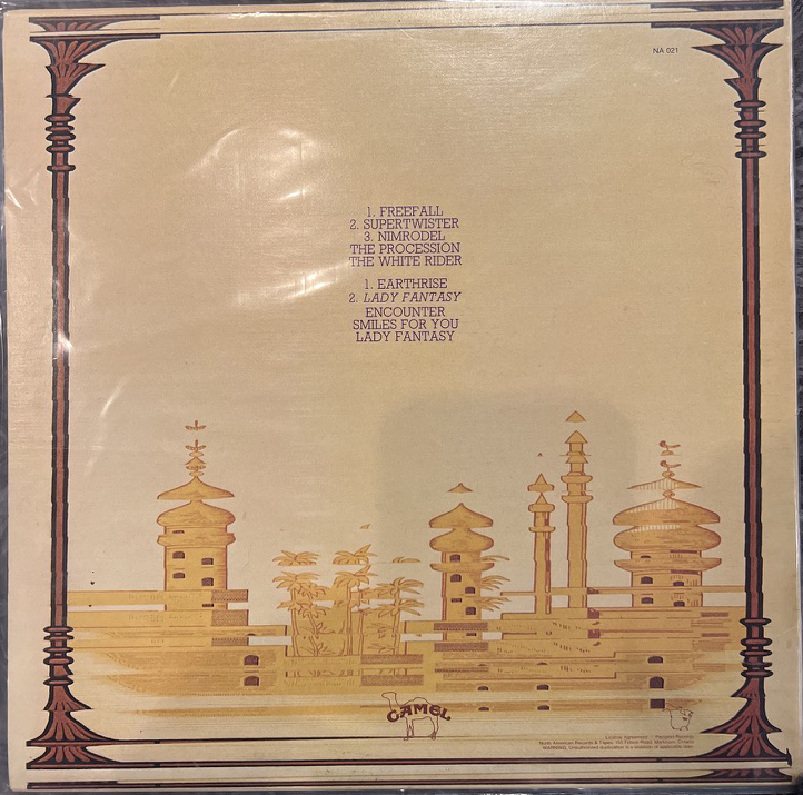 Camel Mirage back cover