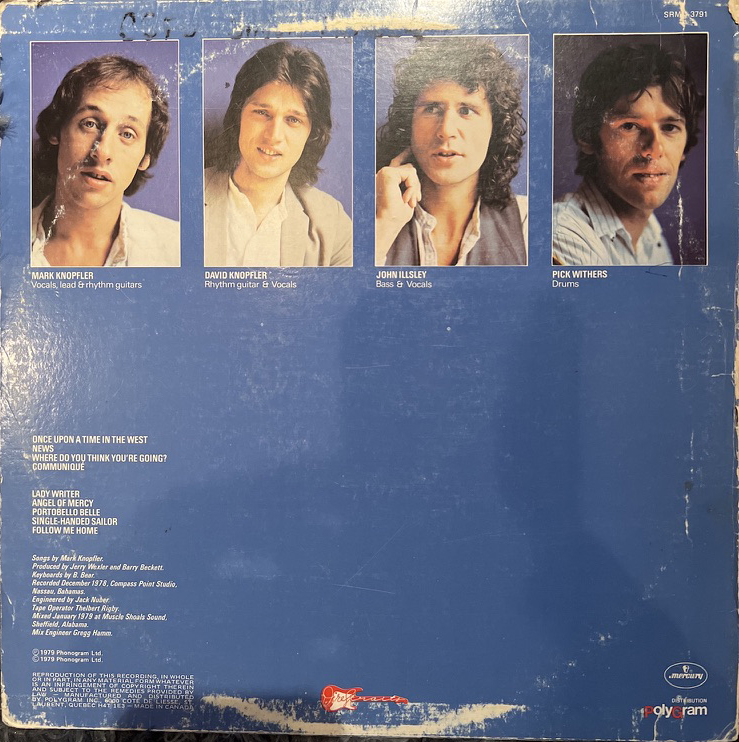 Dire Straits Communique back cover