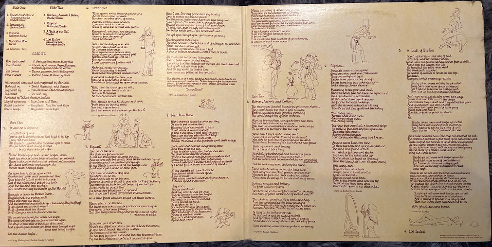Genesis A Trick of the Tail gatefold interior