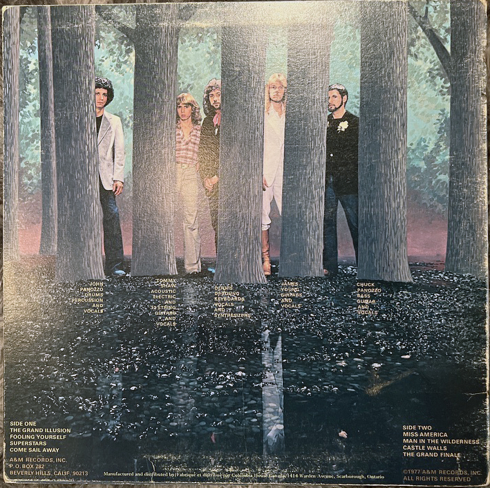 Styx The Grand Illusion back cover