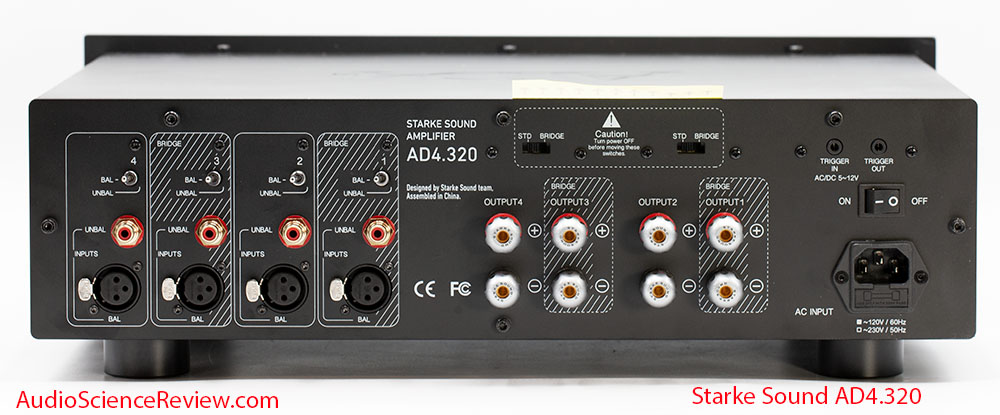 Starke AD4.320 rear panel